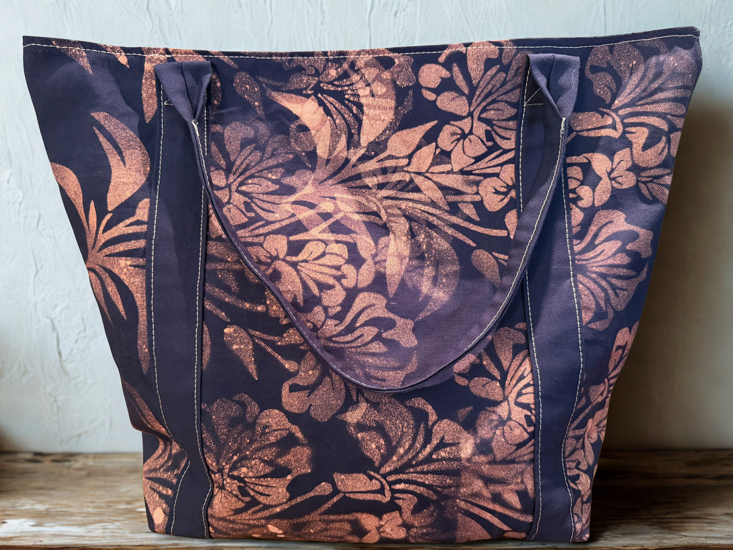 Country Bloom Tote - Midnight Tropical - Extra Large