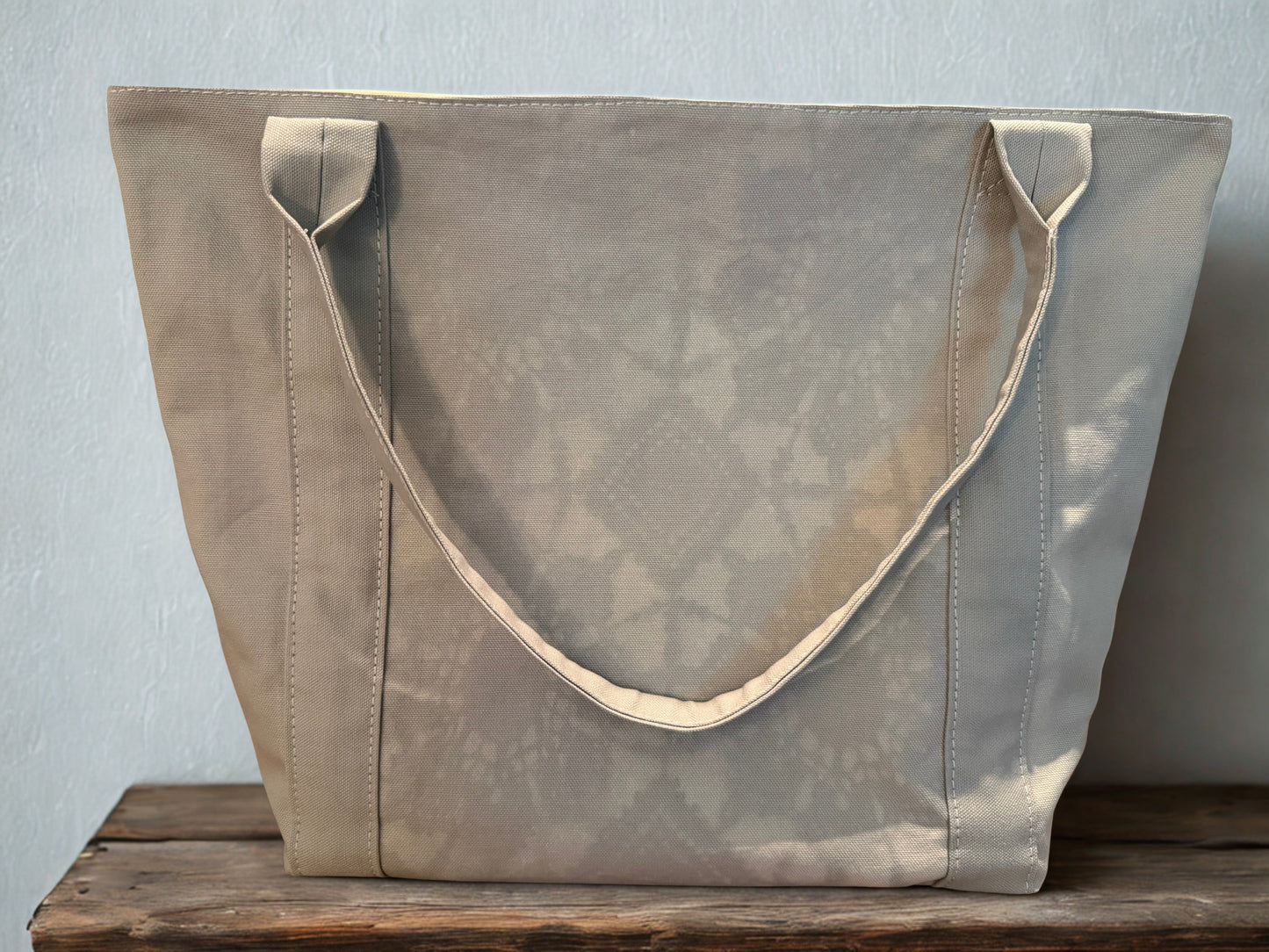 Country Bloom Tote- Grey Lace - Medium